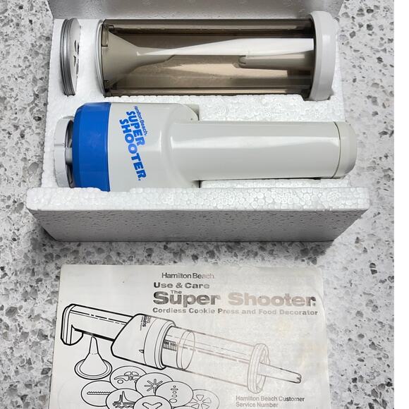 Hamilton Beach Super Shooter 80000 Cordless Cookie Press Food Decorator - Picture 2 of 7